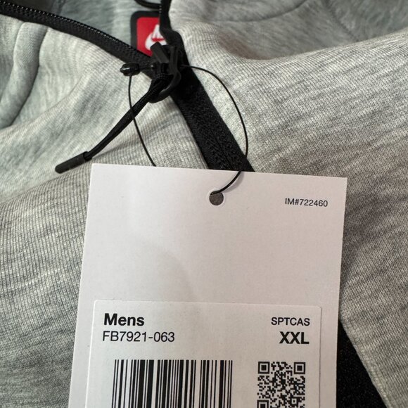Nike Sportswear Tech Fleece Windrunner Hoodie Gray FB7921-063 Men's NEW - Picture 14 of 14